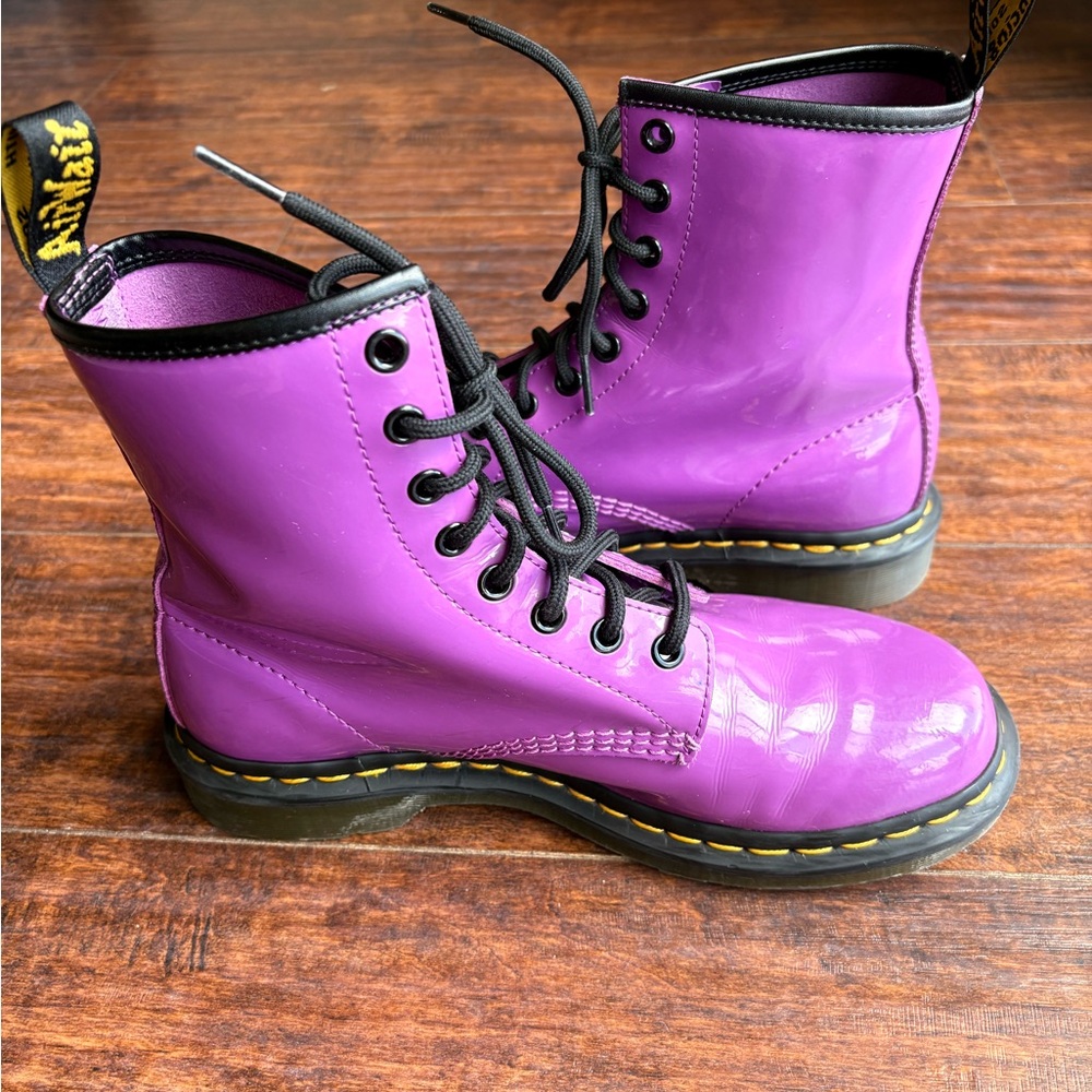 Hard to find - Purple Patent Leather Docs!